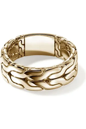 John Hardy 14kt Carved Chain Gelbgoldring