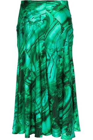 Roberto Cavalli Rock mit grafischem Print