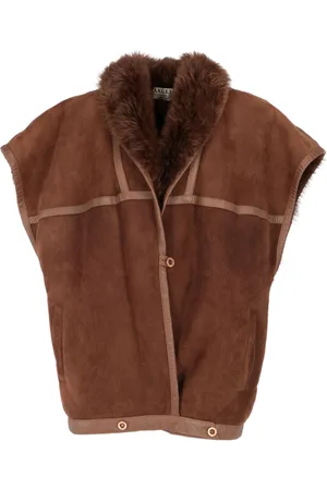 A.N.G.E.L.O. Vintage Cult 1980s Weste mit Shearling-Kragen