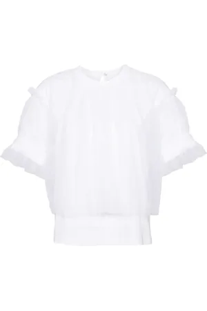 NOIR KEI NINOMIYA T-Shirt mit Tüllärmeln