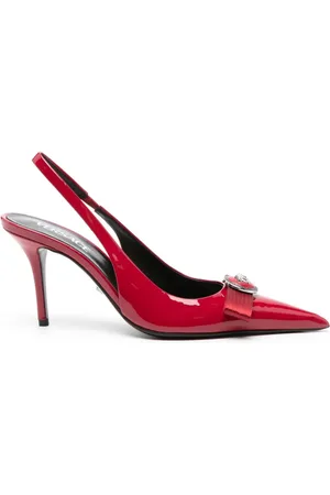 VERSACE Slingback-Pumps mit Gianni-Schleife 85mm