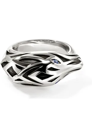 John Hardy Naga Sterlingsilberring mit Saphir