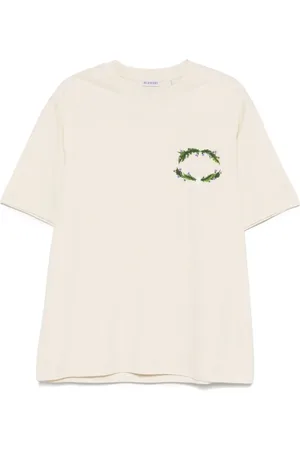 Burberry T-Shirt mit Logo-Stickerei