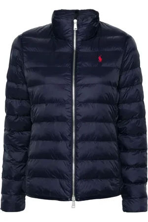 Ralph Lauren Gefütterte Jacke mit Polo Pony-Stickerei