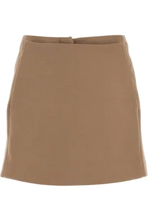 Fendi Cappuccino Wollhose-Rock