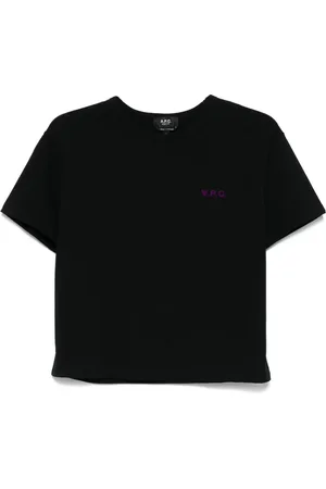 A.P.C. T-Shirt mit geflocktem Logo