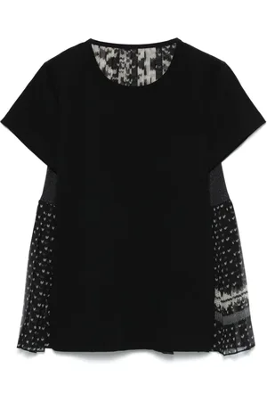 SACAI T-Shirt mit Print-Mix