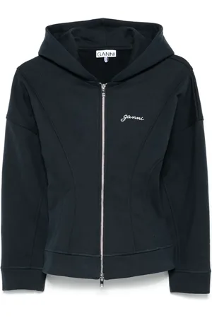 Ganni Jacke mit Logo-Stickerei
