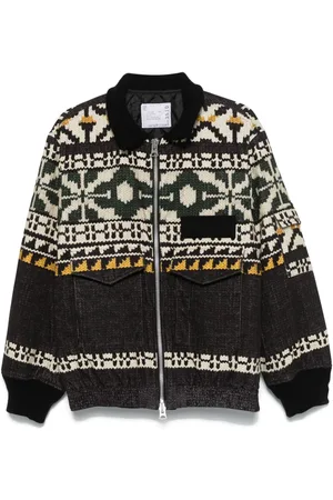SACAI Jacke mit Fair-Isle-Print
