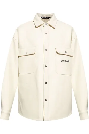 Palm Angels Hemdjacke mit Logo-Stickerei