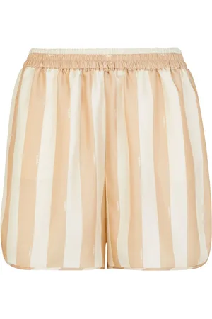 Fendi Gestreifte Shorts aus Seide