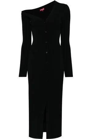 Staud Geripptes Strickkleid