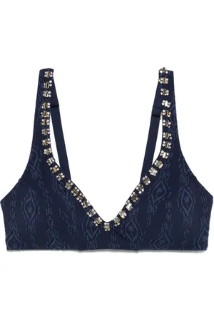 Twin-Set Triangel-Bikinioberteil mit Prägung