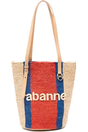 Paco rabanne Shopper mit Logo-Prägung