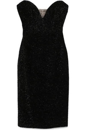 Elisabetta Franchi Midikleid aus Lurex-Tweed