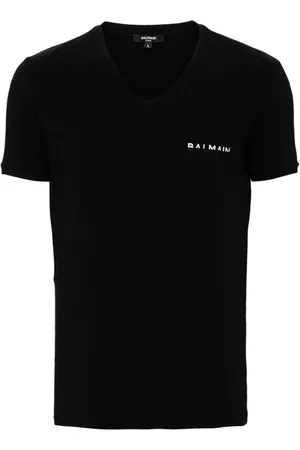 Balmain T-Shirt mit Logo-Stickerei