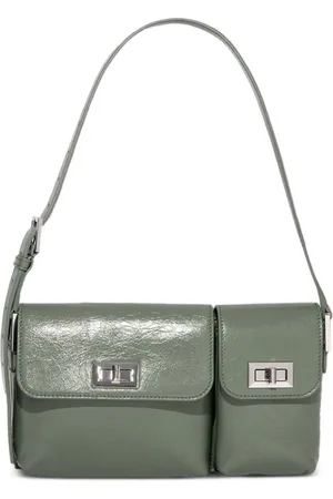 By Far Billy Schultertasche mit Knitteroptik