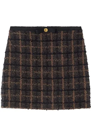 VERSACE Tweed-Bleistiftrock aus Bouclé