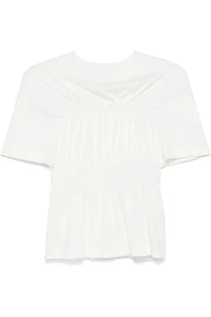 Alexander McQueen T-Shirt mit gerafftem Detail