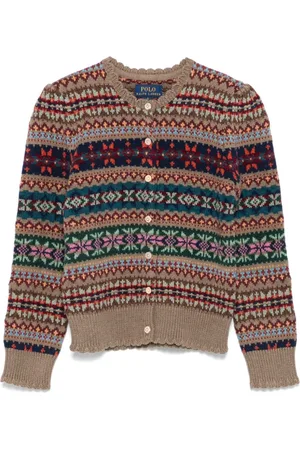 Ralph Lauren Cardigan mit Fair-Isle-Muster