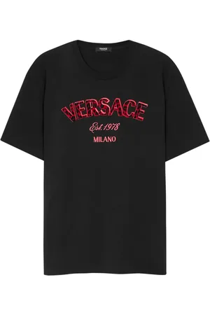 VERSACE T-Shirt mit Wild Stamp-Stickerei
