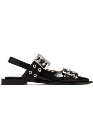 Ganni Ballerinas mit Schnalle