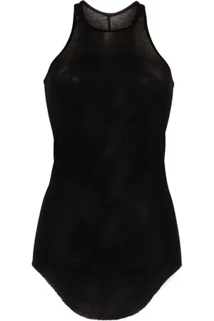 Rick Owens Fein geripptes Tanktop