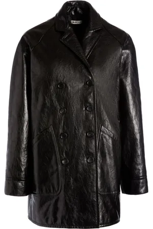 Bally Doppelreihiger Ledermantel
