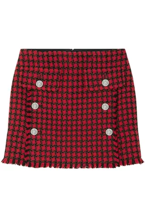 VERSACE Tweed-Bleistiftrock