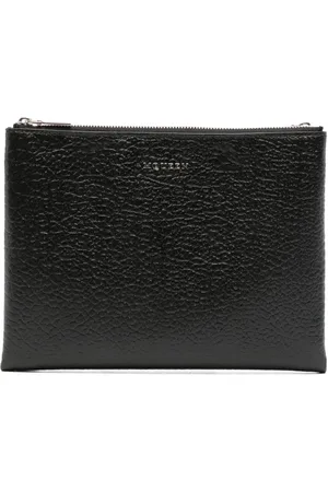 Alexander McQueen Clutch mit Logo-Schild