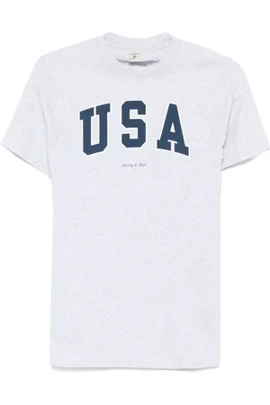 Sporty & Rich T-Shirt mit USA-Print
