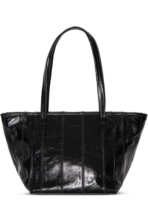By Far Patchwork-Schultertasche mit Knitteroptik