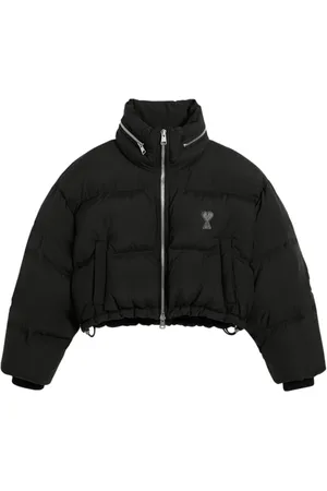 Ami Gefütterte Jacke mit Logo-Print