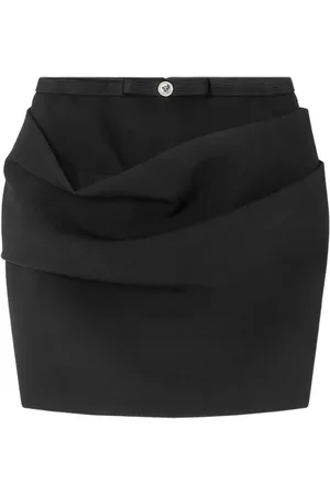 VERSACE Drapierter Gabardine-Rock