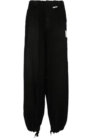 Maison Mihara Yasuhiro Nadelstreifen-Hose mit Kordelzug