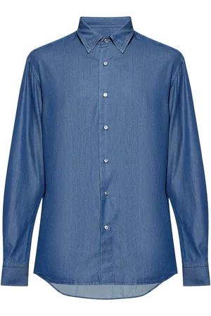 BRIONI Jeanshemd aus Baumwolle