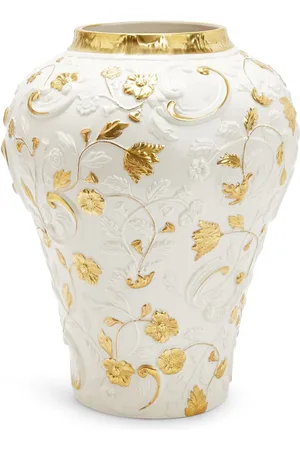 Villari Große Taormina Vase aus Porzellan
