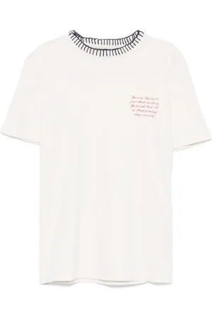 Golden Goose T-Shirt mit Textstickerei