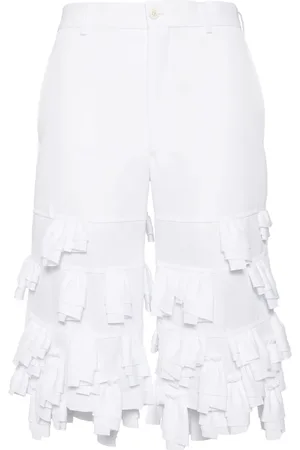 Comme des Garçons Gerüschte Shorts im Layering-Look