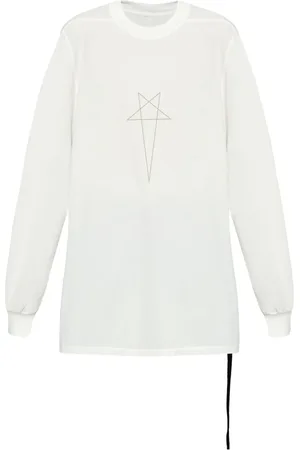 Rick Owens Langarmshirt mit Logo-Print