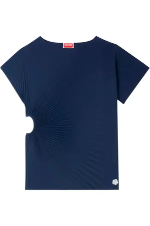 Kenzo T-Shirt mit Sunray-Falten