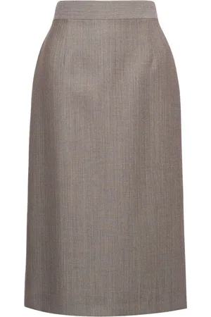 Alberta Ferretti Midirock mit Schlitz hinten