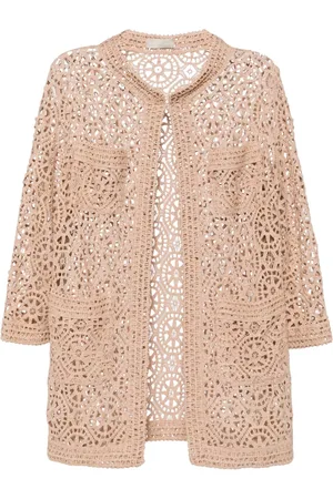 Elie saab Kurzer Makramee-Cardigan