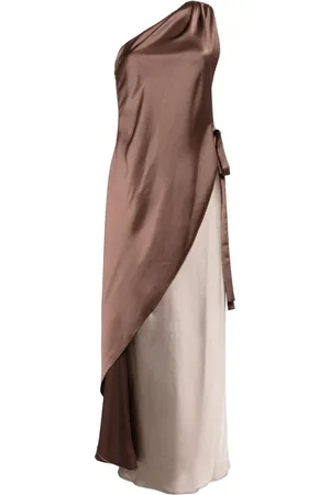 Amsale Drapierte One-Shoulder-Robe