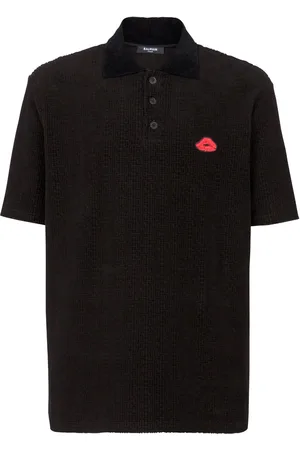 Balmain Poloshirt mit Monogramm
