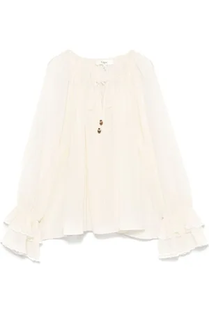Chloé Seidenbluse mit Raffungen