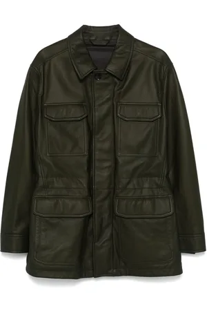 BRIONI Sahariana Jacke aus Leder
