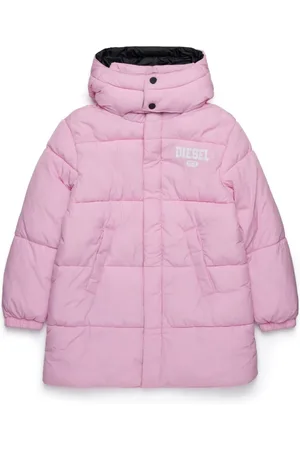Diesel Gefütterte Jacke mit Logo-Print
