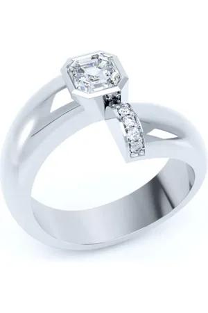 LOEV Toi et Moi Ring aus recyceltem 18kt Weißgold mit Diamant