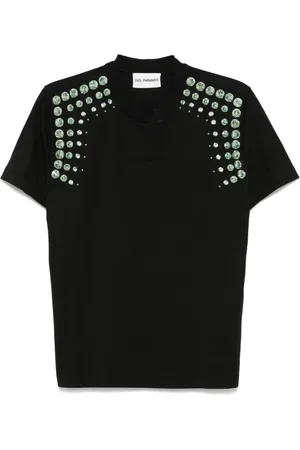 Des Phemmes T-Shirt mit Kristallen